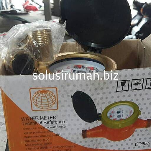 WATERMETER AIR 1/2 BRASS PDAM WATER METER METERAN AIR PROUNITED
