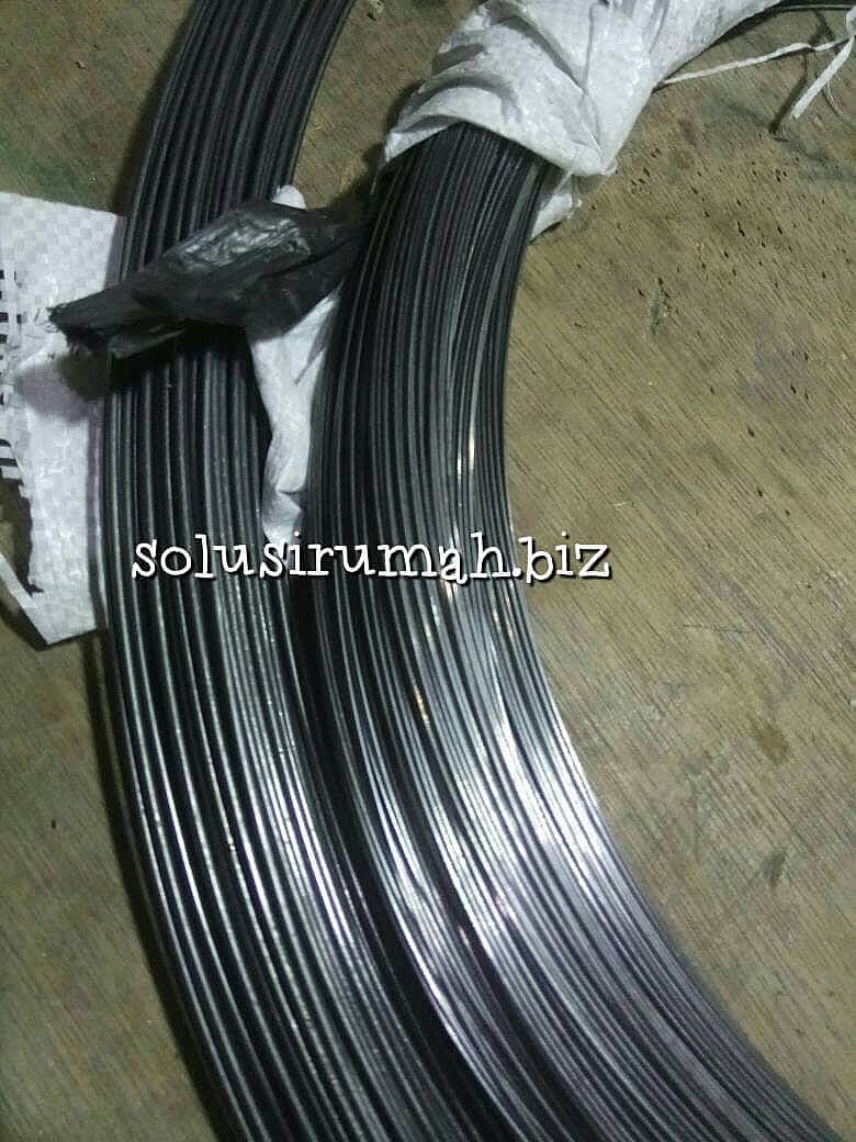 KAWAT TALI BAJA 1.5MM HITAM PEER KAWAT PEGAS PER PER METER LARI