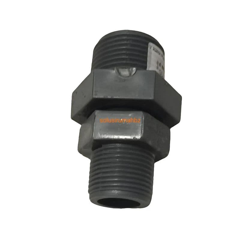 DOUBLE NEPEL 1" X 3/4" PVC DRAT LUAR PVC SAMBUNGAN 1x3/4 Double drat Double nepel 1 x 3/4