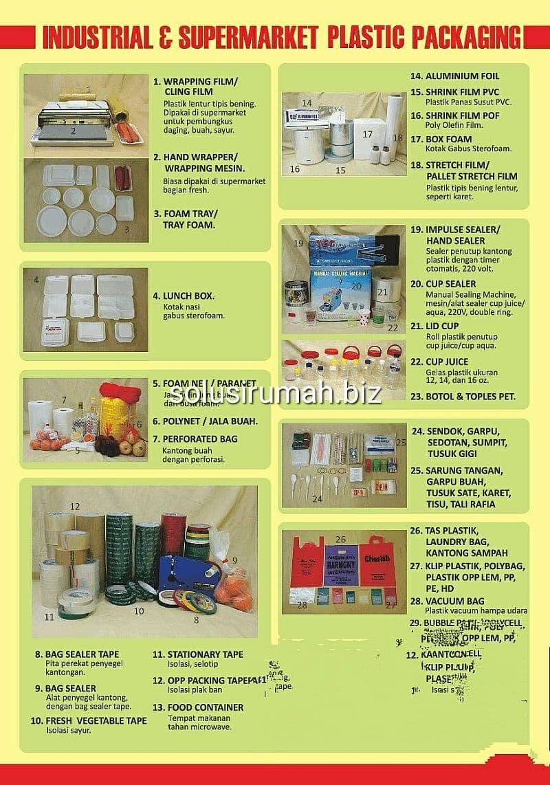 KEMASAN WRAPPING lunch box sealer cup polybag kresek botol toples