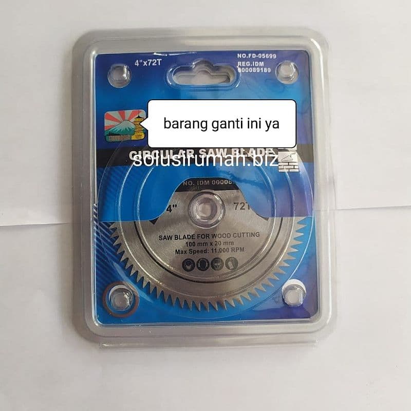 CIRCULAR SAW 4 * 72T GIGI 72 MATA GERGAJI KAYU BLADE