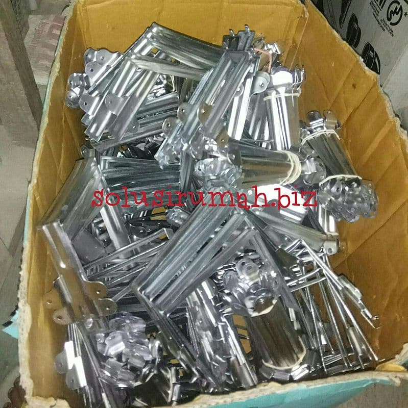 PENYANGGA TALANG KOTAK 4" TEBAL PLAT KLEM TALANG AIR