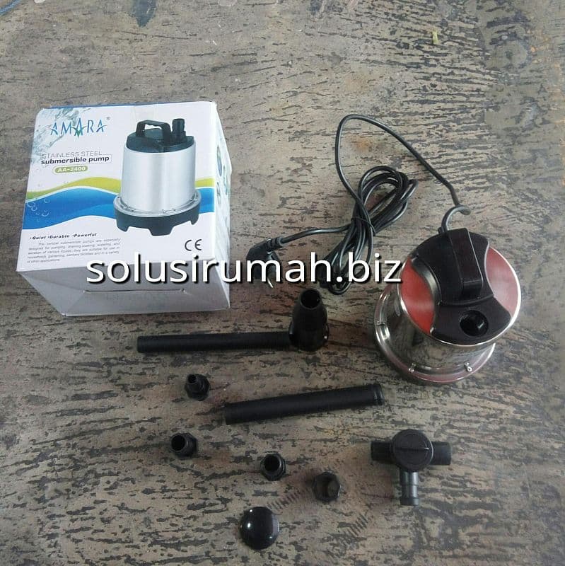 WATER PUMP 60W SS AA2400 POMPA AQUARIUM STAINLESS POMPA CELUP