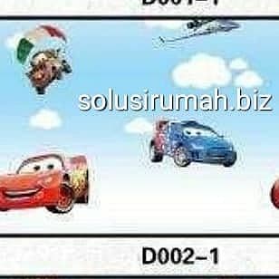 WALLPAPER STIKER 45CM*10M Mobil kartun anak STIKER wall paper dinding