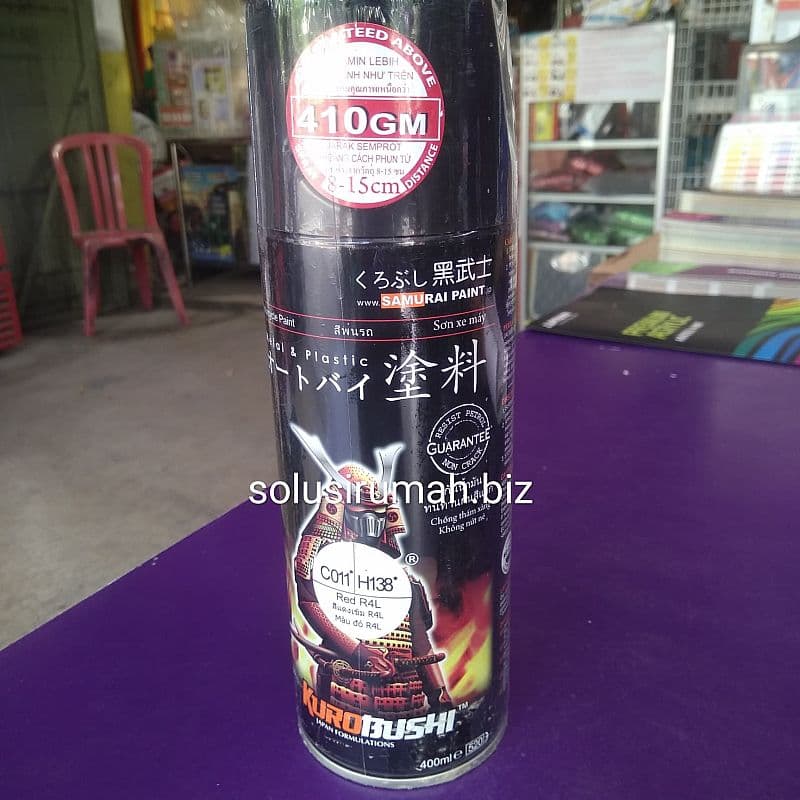 SAMURAI H138 RED MERAH 410CC CAT SPRAY JAPAN JNS PYLOX TAHAN BENSIN T