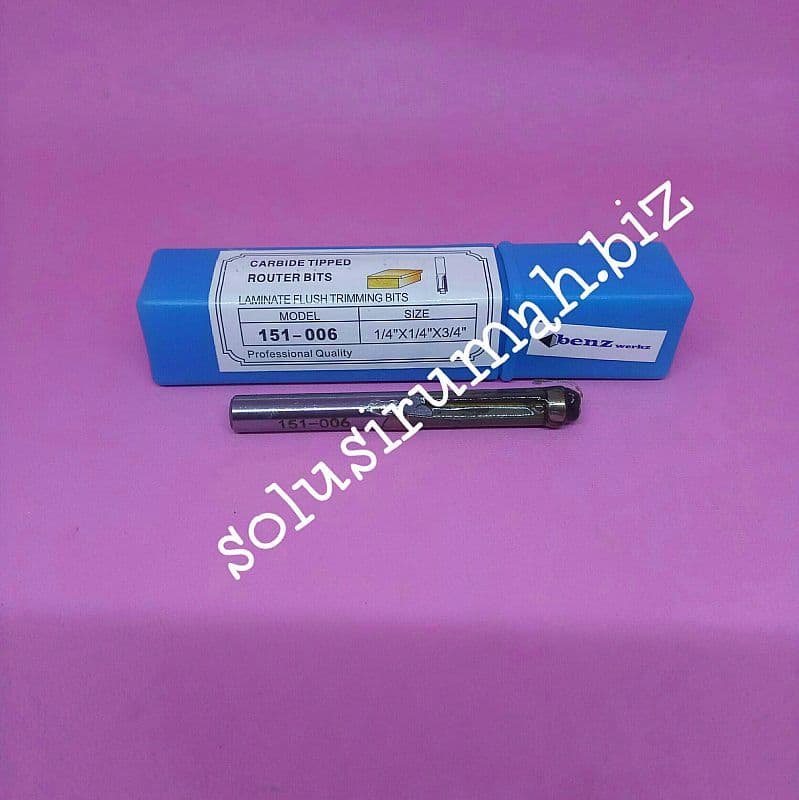 LAMINATE FLUSH 1/4*6.35MM/1/4" MATA ROUTER HPL PENGHALUS SISI 151-006