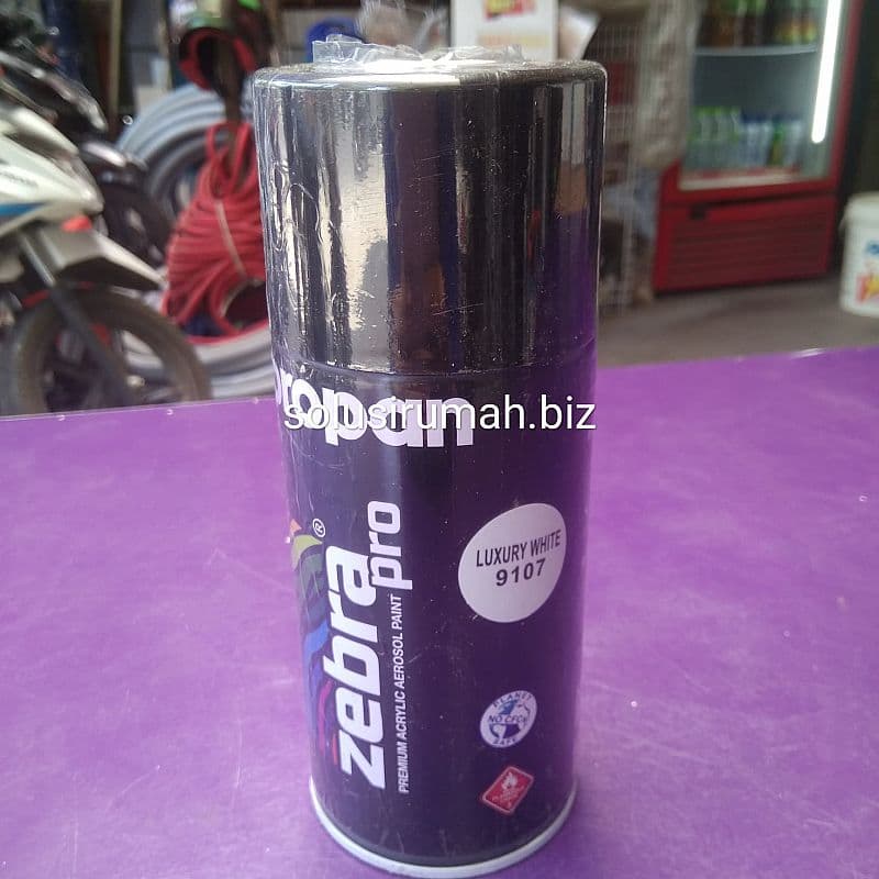 ZEBRA 300CC P9107 LUXURY WHITE PROPAN CAT SPRAY JNS PYLOX SOLID GLOSS