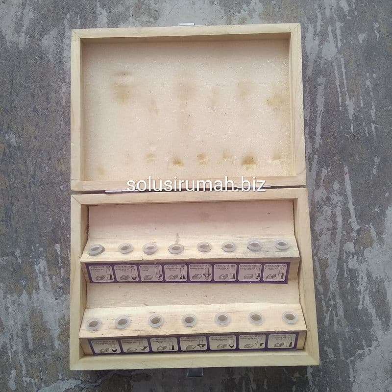 KOTAK SAJA TANPA MPR MATA PROFIL SET 15BJ BOX TEMPAT router bits bit