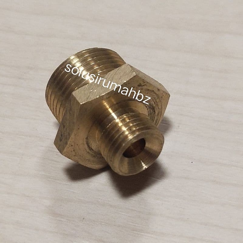 DOUBLE NEPEL 22MM X 14MM UNTUK JET CLEANER SAMBUNGAN KUNINGAN TEBAL