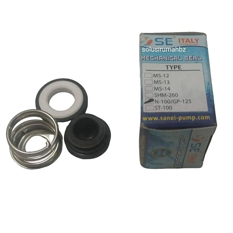 Mechanical Seal Pompa n-100 Air San-EI PANASONIC SANYO 129 125 136 137 138 NATIONAL SHIMIZU 116 ps116 sil pompa sanei san ei