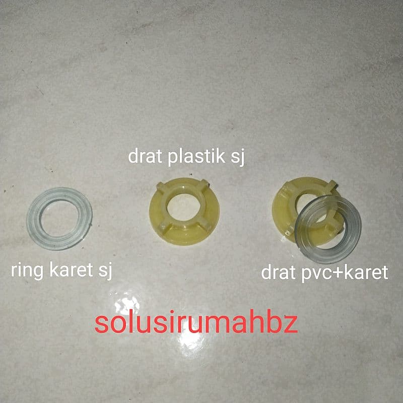 sambungan saja kran wastafel 1/2" pilih varian drat plastik pvc or ring karet or karet + drat pvc kunci pengunci plastik pvc 1/2 inch