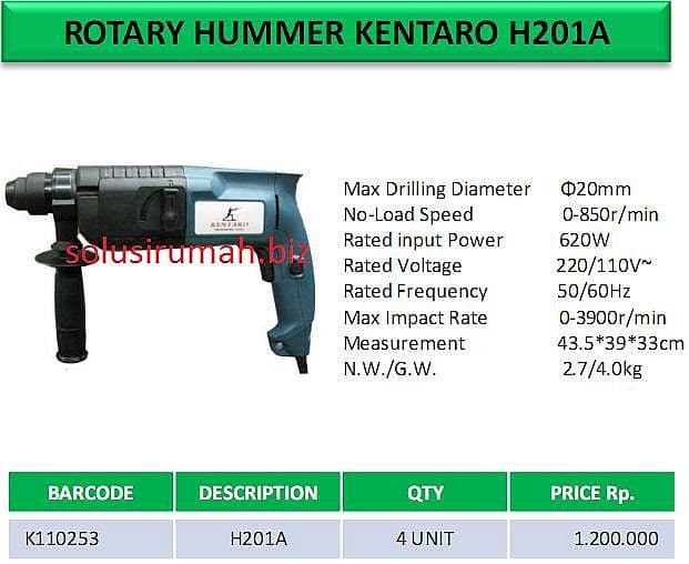 ROTARY HUMMER KENTARO H201A
