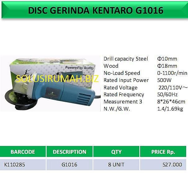 DISC GERINDERA KENTARO G1016