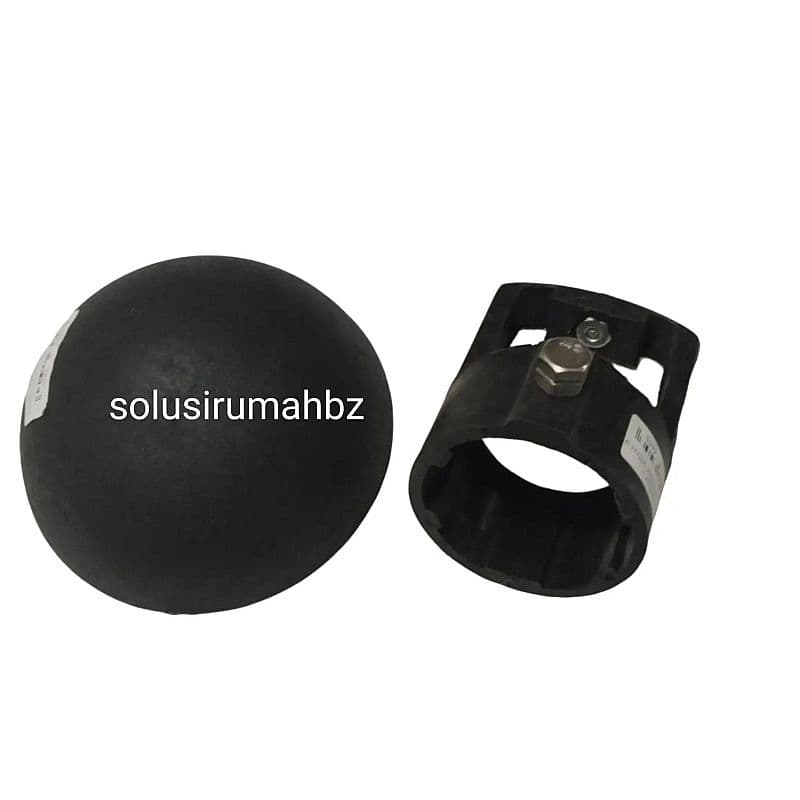TUTUP PIPA SR HITAM 3" TUTUP TOPI LISTRIK HITAM 3 inch DOP BULAT tiang