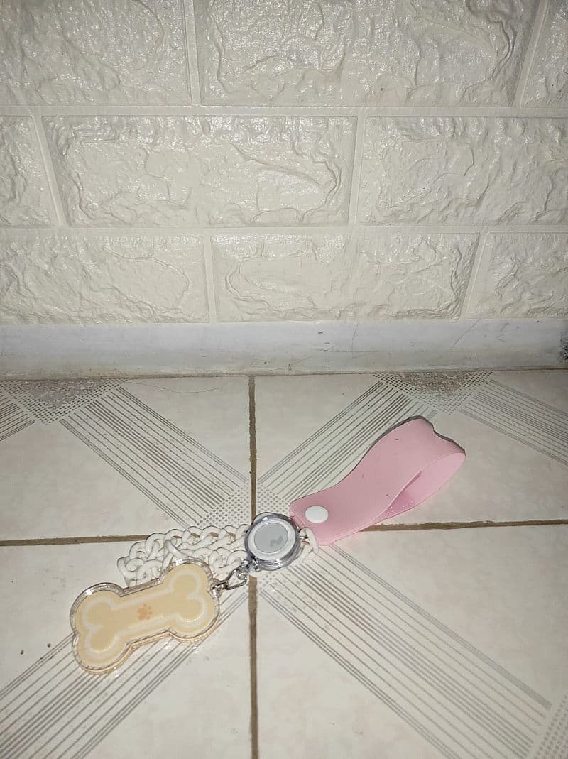 limited edition gantungan tas tulang bone pink ivory