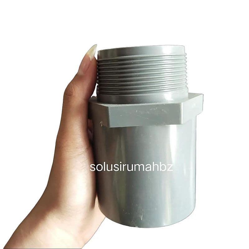 SDL 2 1/2" inch AW Rucika Sok Drat Luar 2,5 in PVC Sock Valve Socket 2.5 inch 2.5" 2,5" 2 1/2 in
