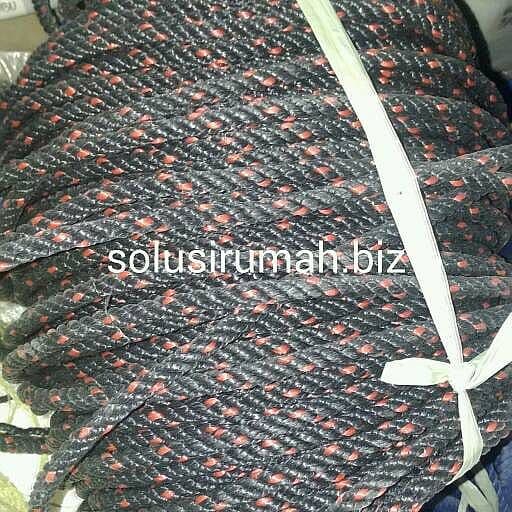 TALI TAMPAR HITAM BINTIK MERAH 5MM /M1LARI