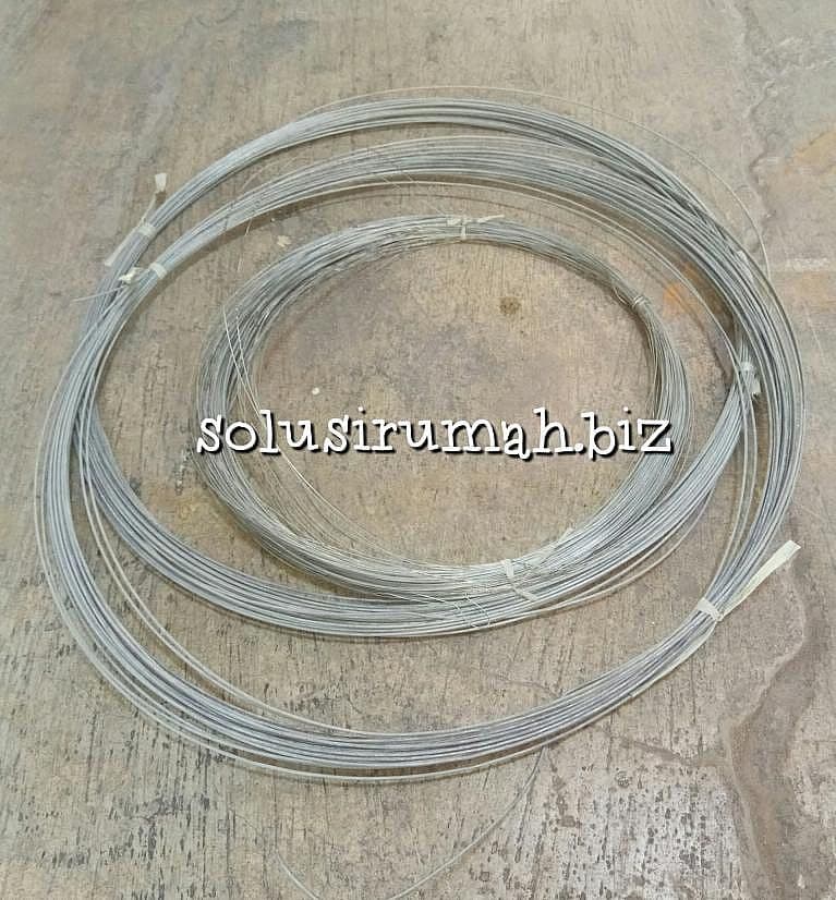 KAWAT TALI 0.7MM GALVANIS /M1LARI kawat tali galvalum