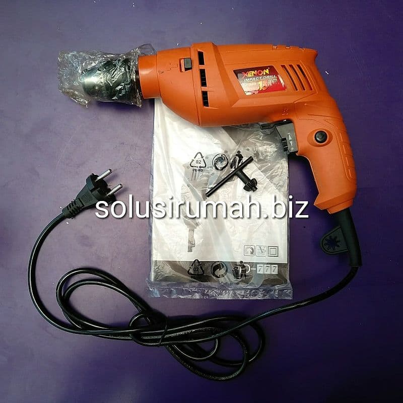 MESIN BOR 13 MM 13MM IMPACT DRILL MESIN BOR SAJA + KUNCI BOR 2 ARAH