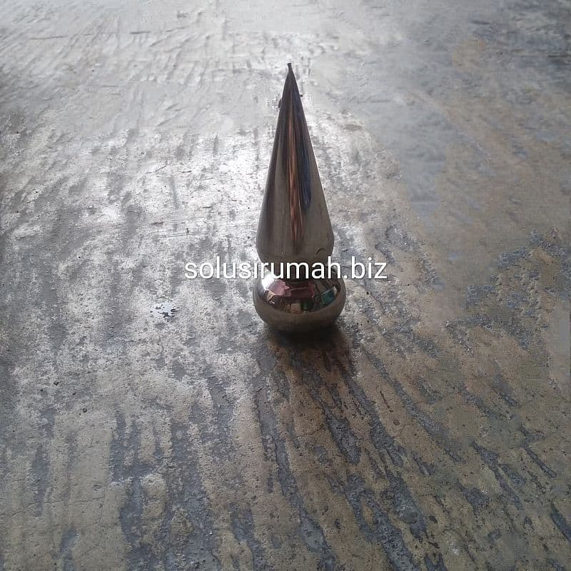 TOMBAK SS T ANTIK 3/4 STAINLESS DENGAN AS DAN BULAT LANCIP
