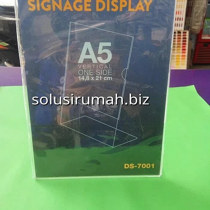 DISPLAY ACRYLIC 21*14.8CM A5 DISPLAY SIGN HOLDER 1 SISI