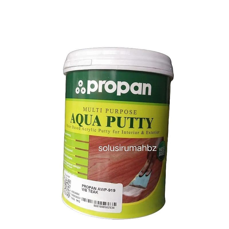 DEMPUL MULTI AQUA PUTTY 1KG WOODFILLER TEAK AWP-919 BISA KAYU TEMBOK METAL WARNA TEAK Paint