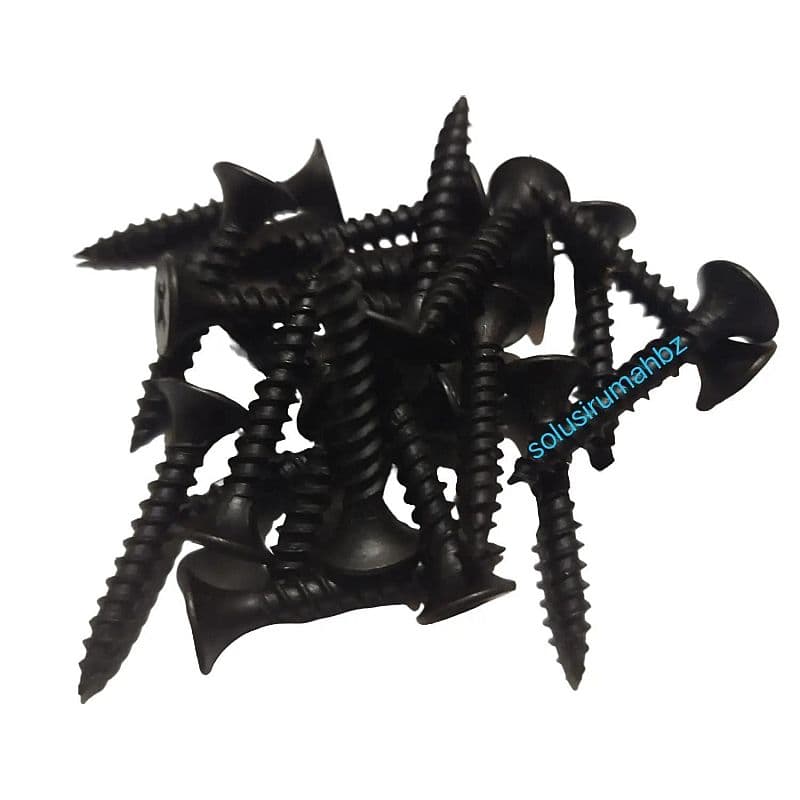 SEKRUP 1*6 GIP HITAM + DRYWALL 3.5*25MM 20BIJI