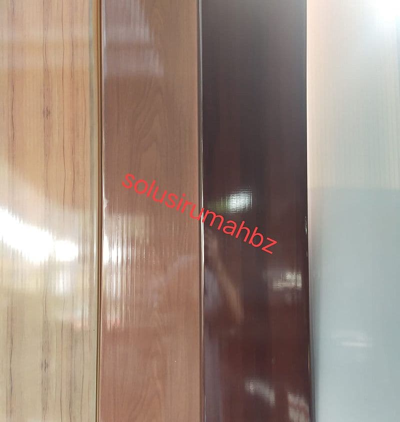 PLAFON PVC panjang 1Meter partisi PLASTIK motif marmer kayu polos