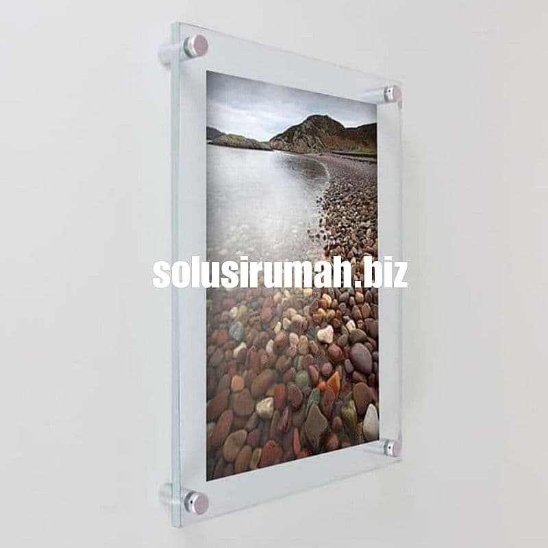DINDING AKRILIK/BINGKAI ACRYLIC A4 2MM CLEAR TRANSPARAN AKRILIK BENING