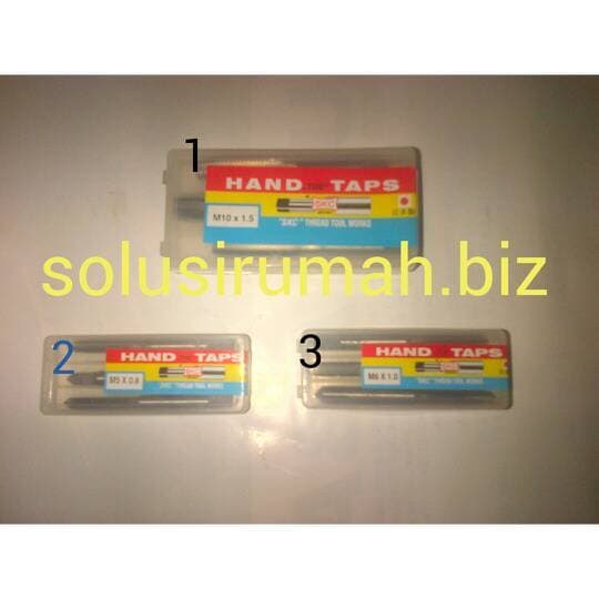 HAND TAP 6MM*1 BUAT DRAT DALAM 3PCS/1SET nomer 3