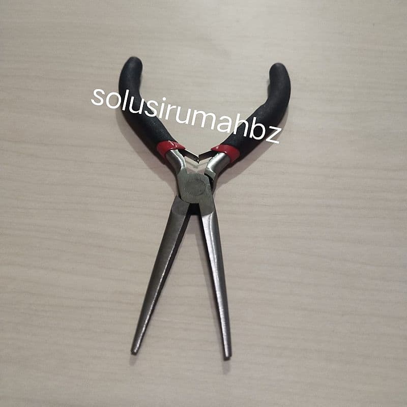 TANG CUCUK JARUM PANJANG LANCIP 6" HITAM MERAH SILVER 6 INCH 15CM 150