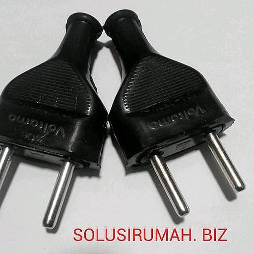 STEKER HITAM VOLT KARET 1PCS