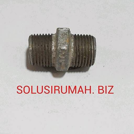DOUBLE NIPPLE GALVANIS BESI 1/2" G BRAND DRAT BSPT / DOBEL NIPEL NEPEL
