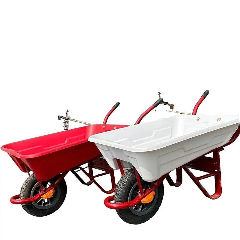 GEROBAK DORONG Bak pvc COMPLETE SET alpha hand truk sorong plastik putih atau merah tebal berkualitas angkong akong