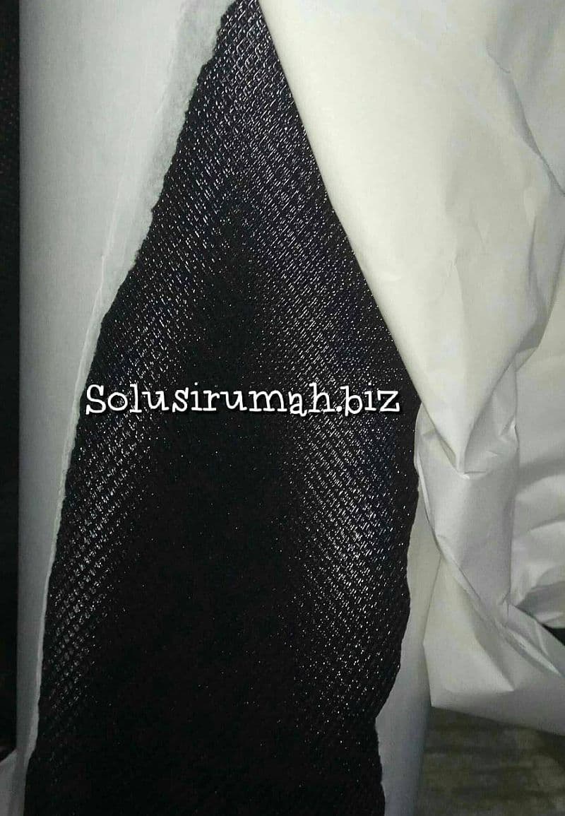 KAWAT BAJA PARABOLA HITAM 1M BAJA TEBAL KAWAT NYAMUK PVC COATED EXPAND