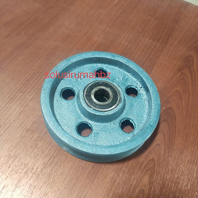 RODA PAGAR + laher 15 x 3 cm an LUBANG REL V U COR bearing SIKU beton