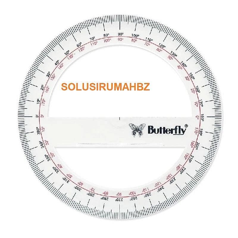 GARISAN BUSUR BULAT 360DERAJAT 15CM CIRCLE BUTTERFLY 150MM 150 MM 15 CM PENGGARIS BUNDAR 360 DERAJAT