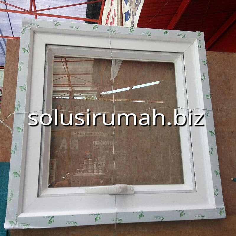 JENDELA KACA CASEMENT SATU DAUN 60*60CM+KUSEN AUKASA BOVENLY