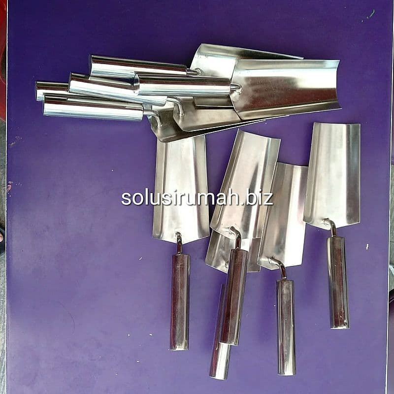 CETOK makanan serok ss SEKOP TAMAN MELENGKUNG STAINLESS STEEL