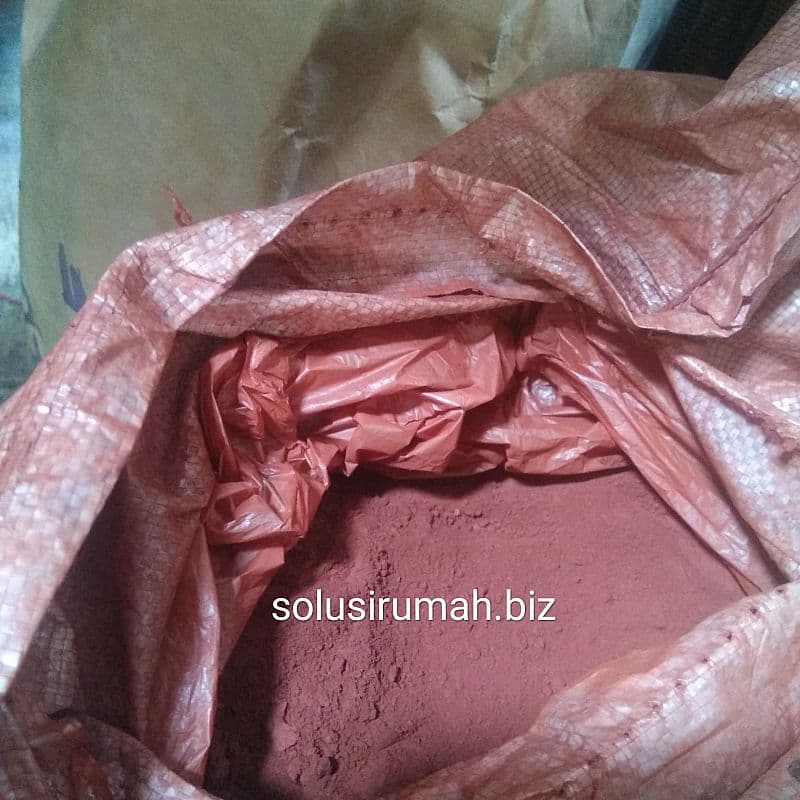 PEWARNA COKLAT CAT BUBUK HOLLAND VEREP PIGMENT AGAK MERAH ons 100gram