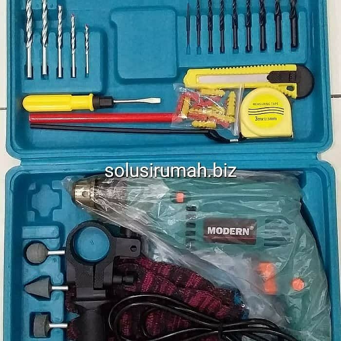MESIN BOR MODERN COMPLETE SET 2130B M2130B 2130 lengkap bor tembok