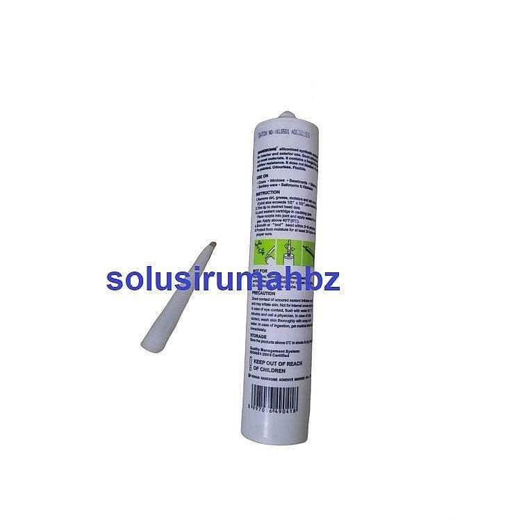 DEMPUL LEM TABUNG ACRYLIC SEALANT GAP SEALER 300ML WHITE BISA DICAT