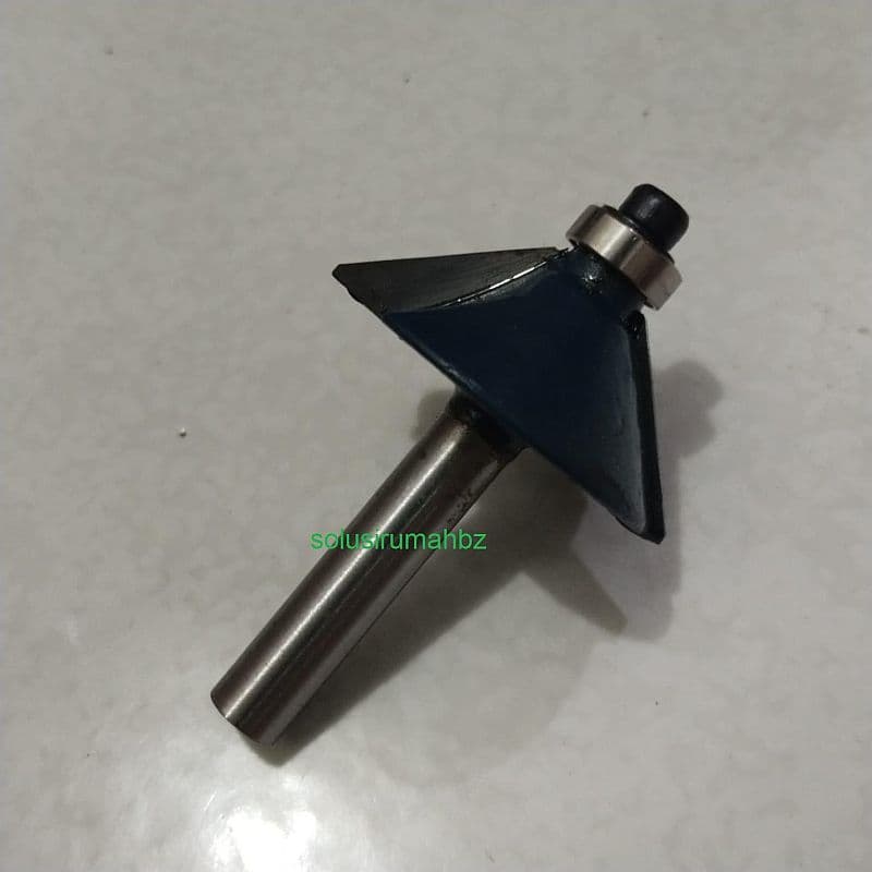BEARING 45DERAJAT CHAMFER BIT 1/4*28.5D-MAX LAKER MATA PROFIL ROUTER