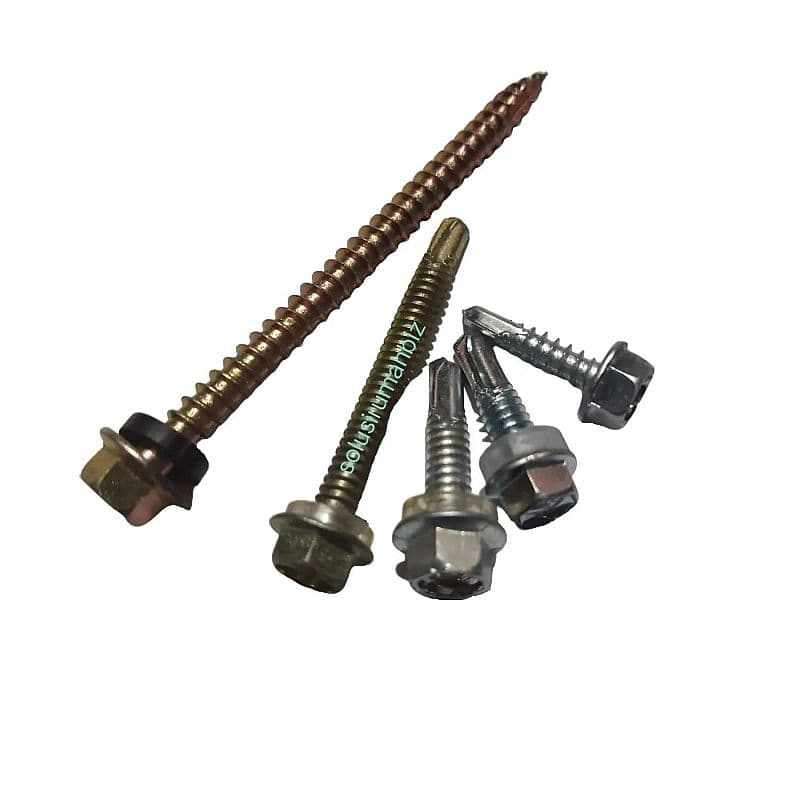 Sekrup Baut Drilling SDS FRT Harga 1 Kotak sekrup driling merek FRT besi pipih or kayu lancip pilih ukuran 10x19 12x20 12x50 12x25 12x30 12x40 12x75 warna random
