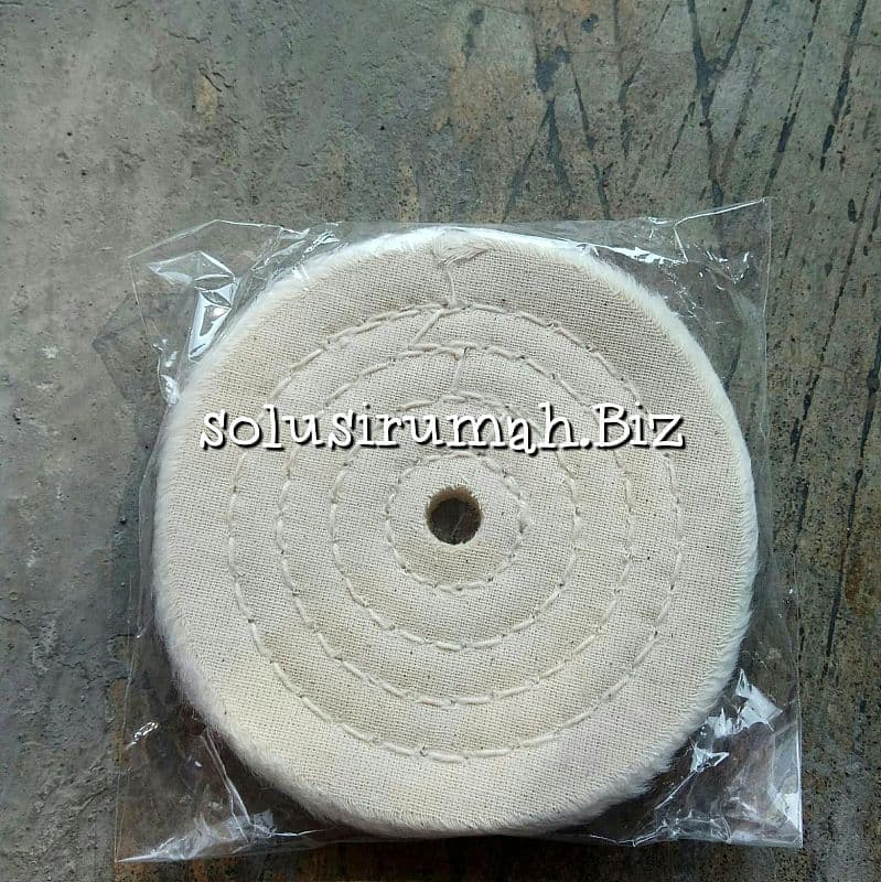 POLES KAIN BUFFING 100*12MM PUTIH BUFFING JEANS 4" HALUS