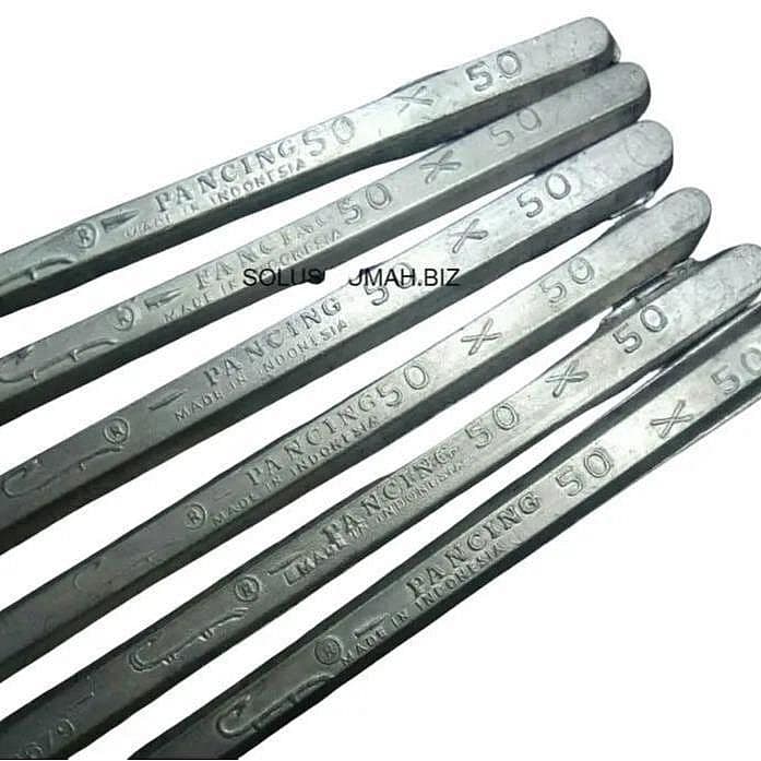 per100g TIMAH BATANG TIMAH pilih 50X50 TONASA or pancing PER  100gram 0.1kg