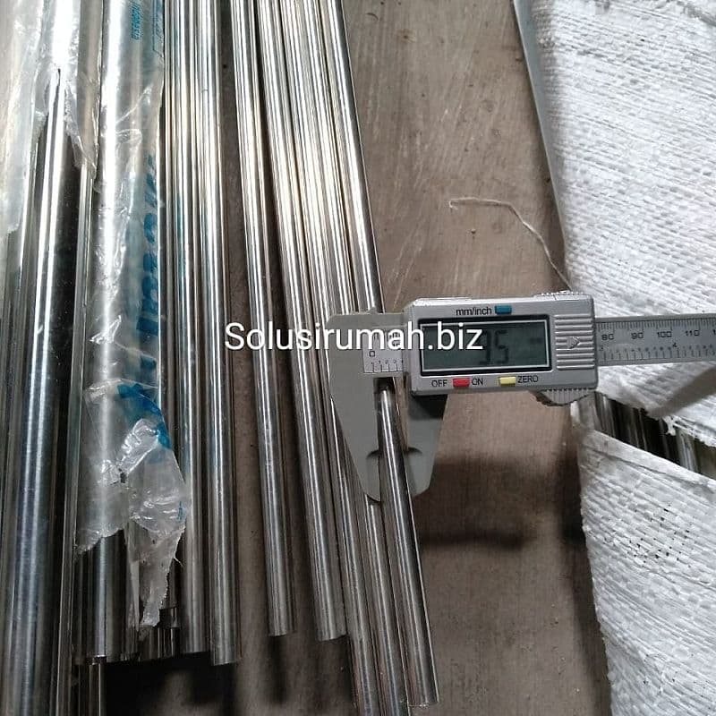 PIPA SS 3/8" - 9.5MM STAINLESS PANJANG 1M OD+- 9.5 MM