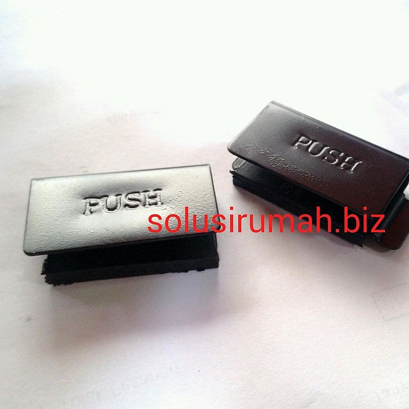 ENGSEL KACA JEPIT T86 5MM BLACK HITAM TIPIS TANAM