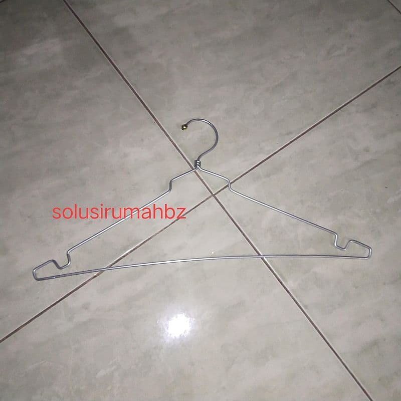 perbiji hanger baju motif random aluminium gantungan rak panger rack