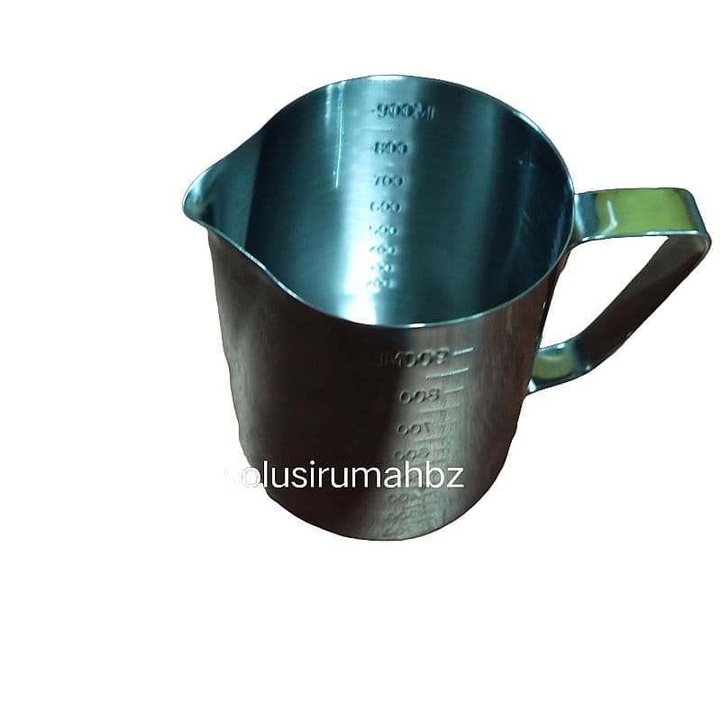 gelas takar ss 1000ml ukur 1000 cc ml 1000cc stainless steel 1 L 1L